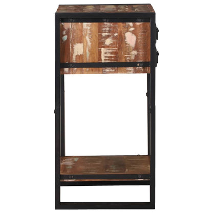 Telefonställ Multifärgat 40x40x80 cm Massivt Återvunnet Trä