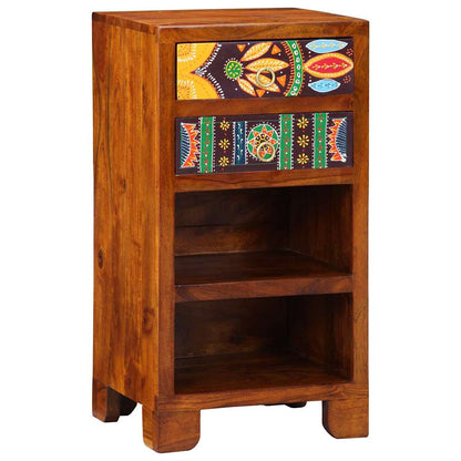 Telefonställ Honung Brun 40x35x75 cm Massivt Akacia