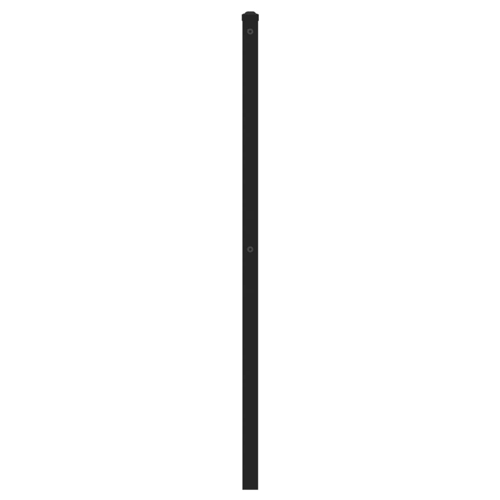 Sänggavel sonoma-ek 120 cm järn och konstruerat trä