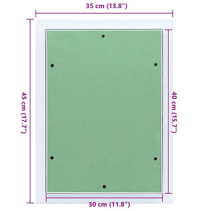 Åtkomstpanel med Aluminiumram och Gips 300x400 mm