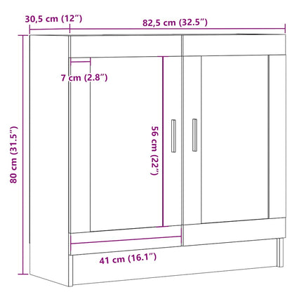 Bokhylla artisan ek 82,5x30,5x80 cm konstruerat trä