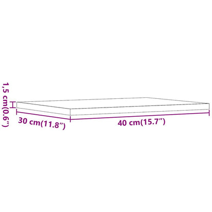 Hyllplan 4 st åldrat trä 40x30x1,5 cm konstruerat trä