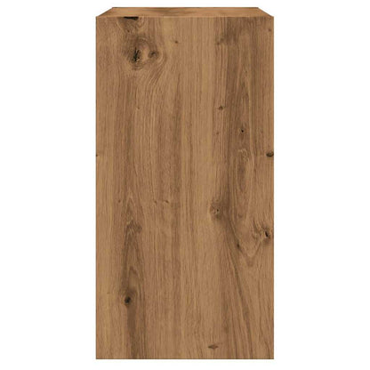 Sidobord artisan ek 50x26x50 cm konstruerat trä