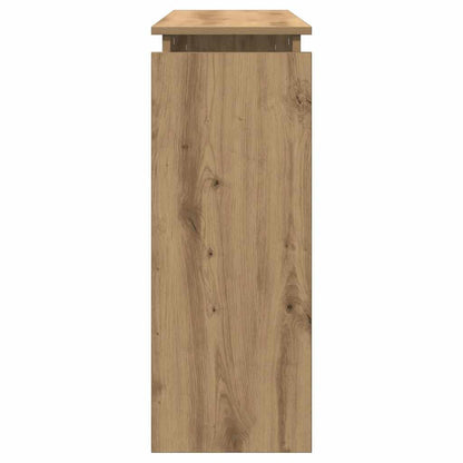 Konsolbord artisan ek 102x30x80 cm konstruerat trä
