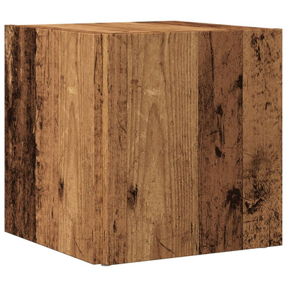 Sidobord åldrat trä 33x33x34 cm konstruerat trä