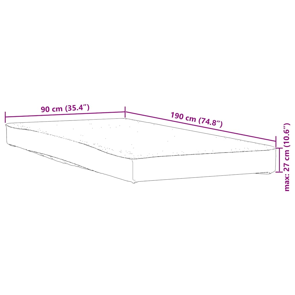 Madrasskydd vit 90x190 cm vattentät