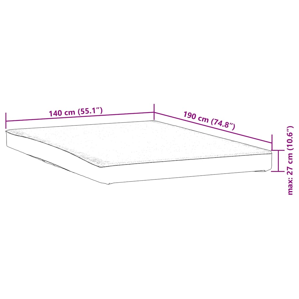 Madrasskydd vit 140x190 cm vattentät