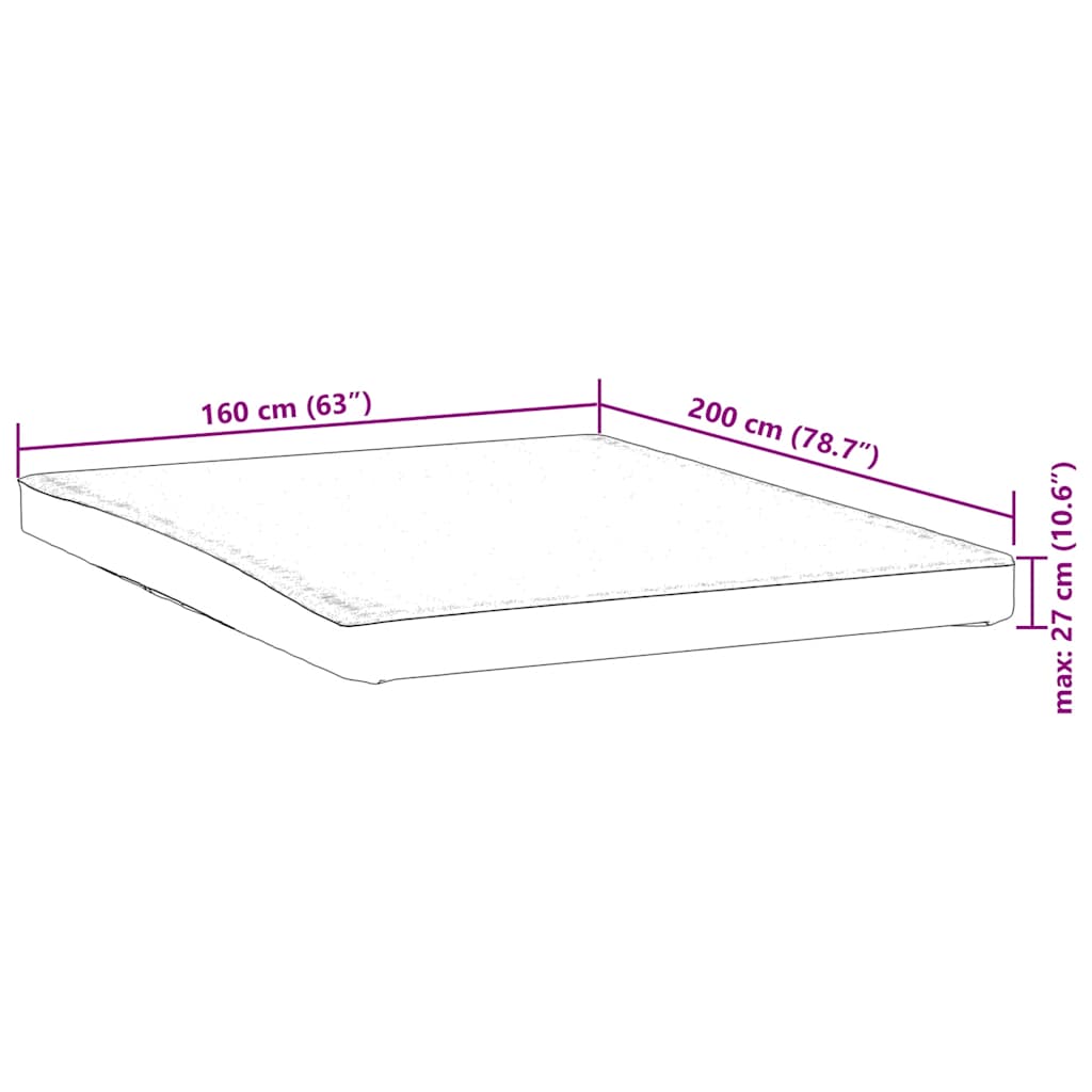 Madrasskydd vit 160x200 cm vattentät