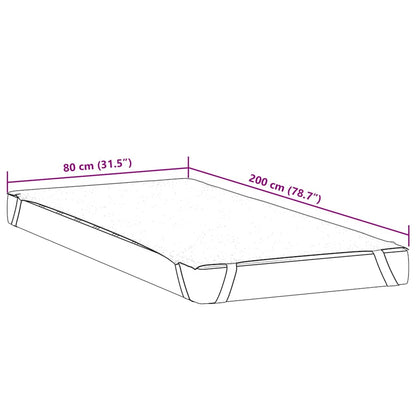 Madrasskydd vit 80x200 cm vattentät