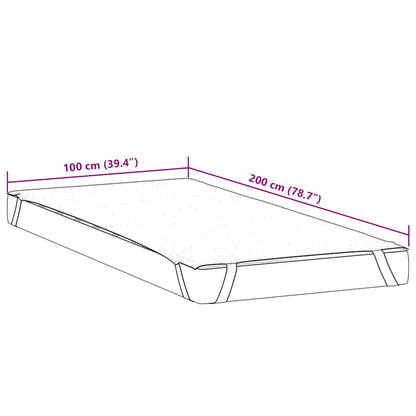 Madrasskydd vit 100x200 cm vattentät