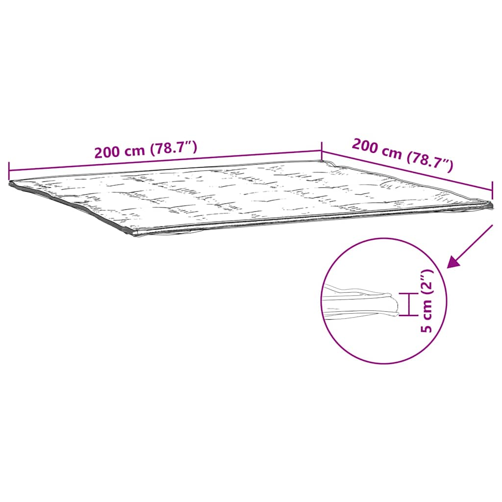 Madrasskydd vit 200x200 cm