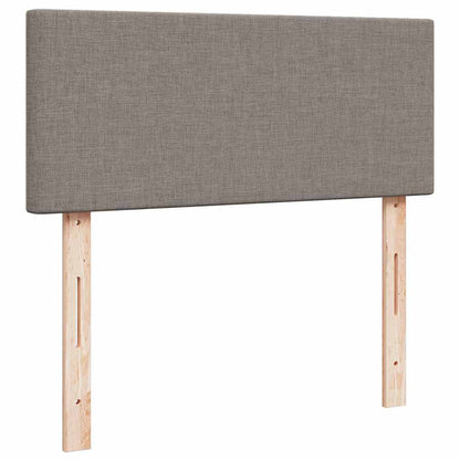 Ottoman sängram med madrass taupe 120x200 cm tyg