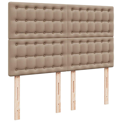 Ottoman sängram med madrass cappuccino 140x190 cm konstläder