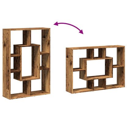 Bokhylla åldrat trä 63x20x90 cm konstruerat trä