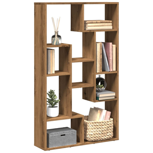 Bokhylla ek 72x20x120 cm konstruerat trä