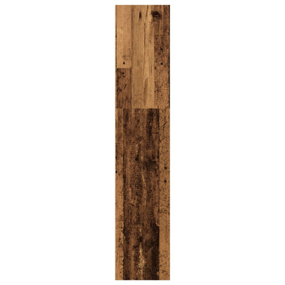 Bokhylla åldrat trä 40x30x152 cm konstruerat trä