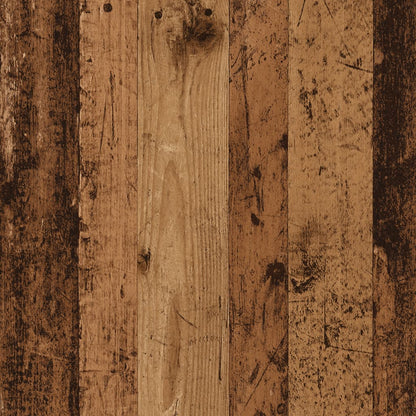 Bokhylla åldrat trä 40x30x152 cm konstruerat trä