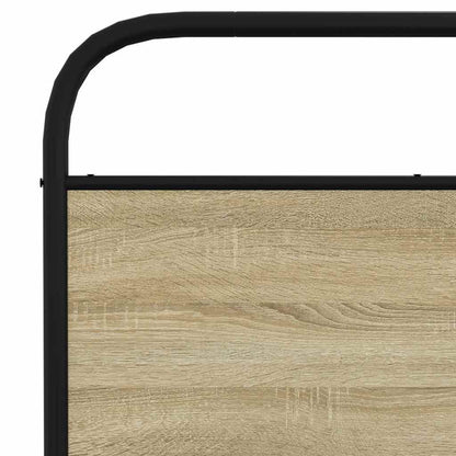 Sängram utan madrass metall sonoma-ek 193x203 cm