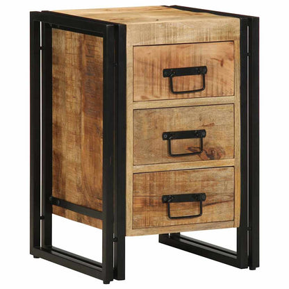 Sängbord 40x35x50 cm Massivt Grovt Trä Mango
