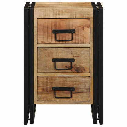 Sängbord 40x35x50 cm Massivt Grovt Trä Mango