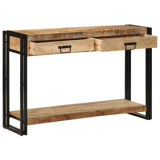 Konsolbord 120x33x75 cm Solid Grovt Mangoträ