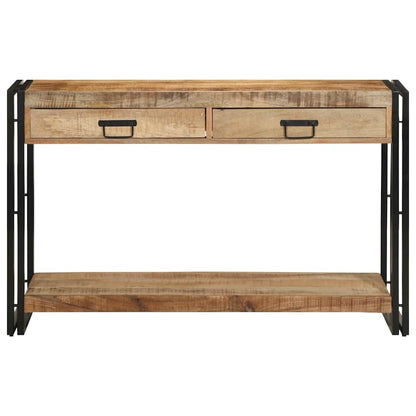 Konsolbord 120x33x75 cm Solid Grovt Mangoträ