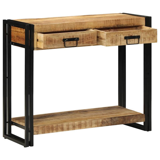 Konsolbord 90x33x75 cm Solid Grovt Mango
