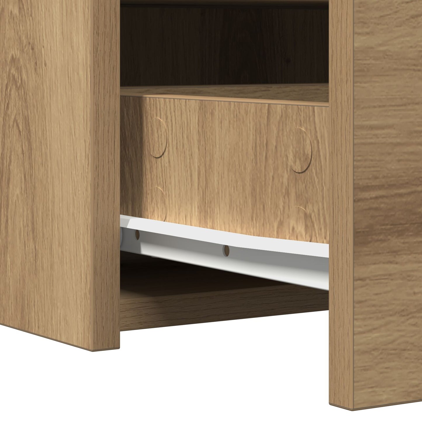 Väggmonterat Sminkbord Ek 100x40x70 cm