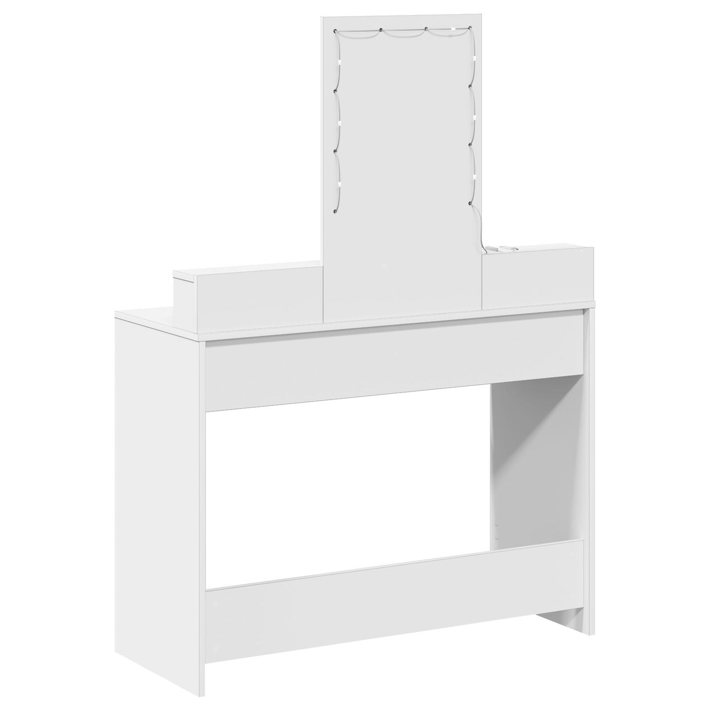 Sminkbord Vitt MDF 100 x 41 x 140 cm Sminkbord Rektangulärt