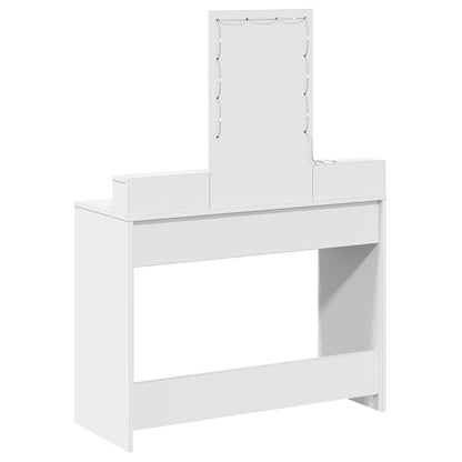 Sminkbord Vitt MDF 100 x 41 x 140 cm Sminkbord Rektangulärt