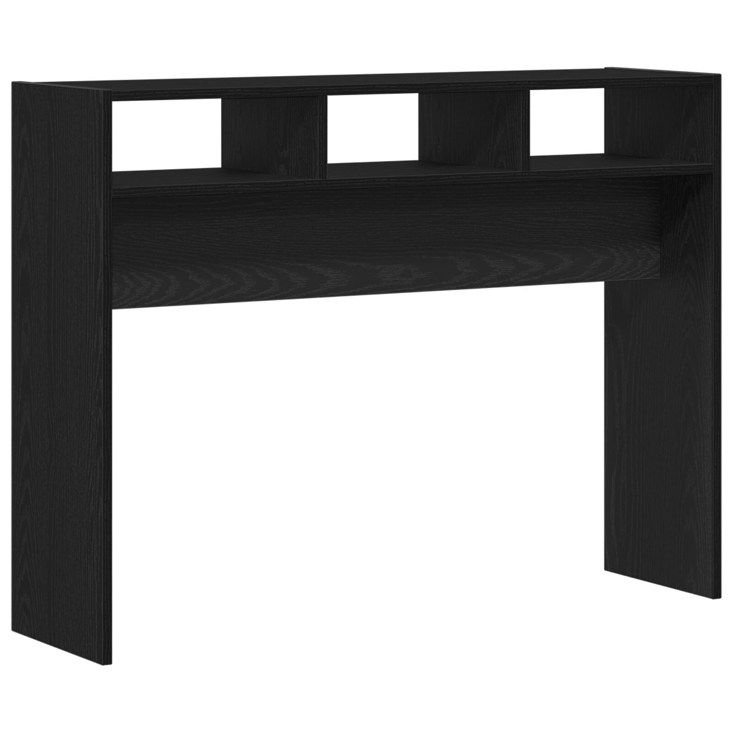 Konsolbord Svart Ek 105x30x80 cm Ingenjörsträ