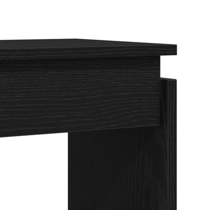 Konsolbord Svart Ek 80x30x80 cm Ingenjörsträ