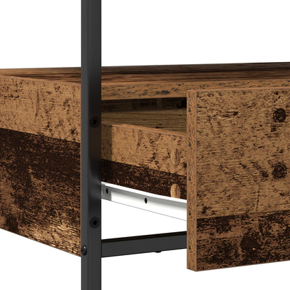 Konsolbord Gammalt Trä 75x40x75 cm Konstruerad Trä och Stål