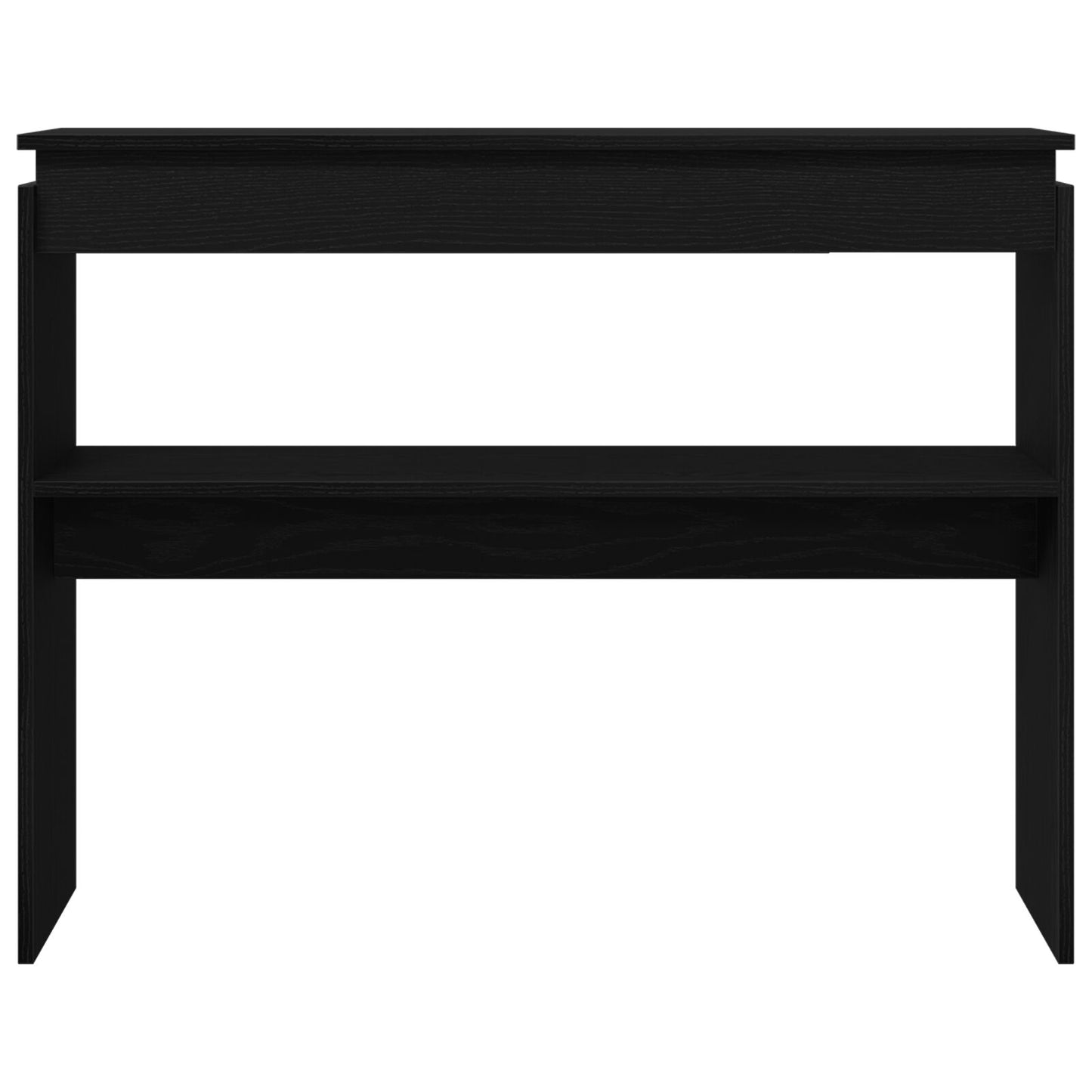 Konsolbord Svart Ek 80x30x102 cm Trä