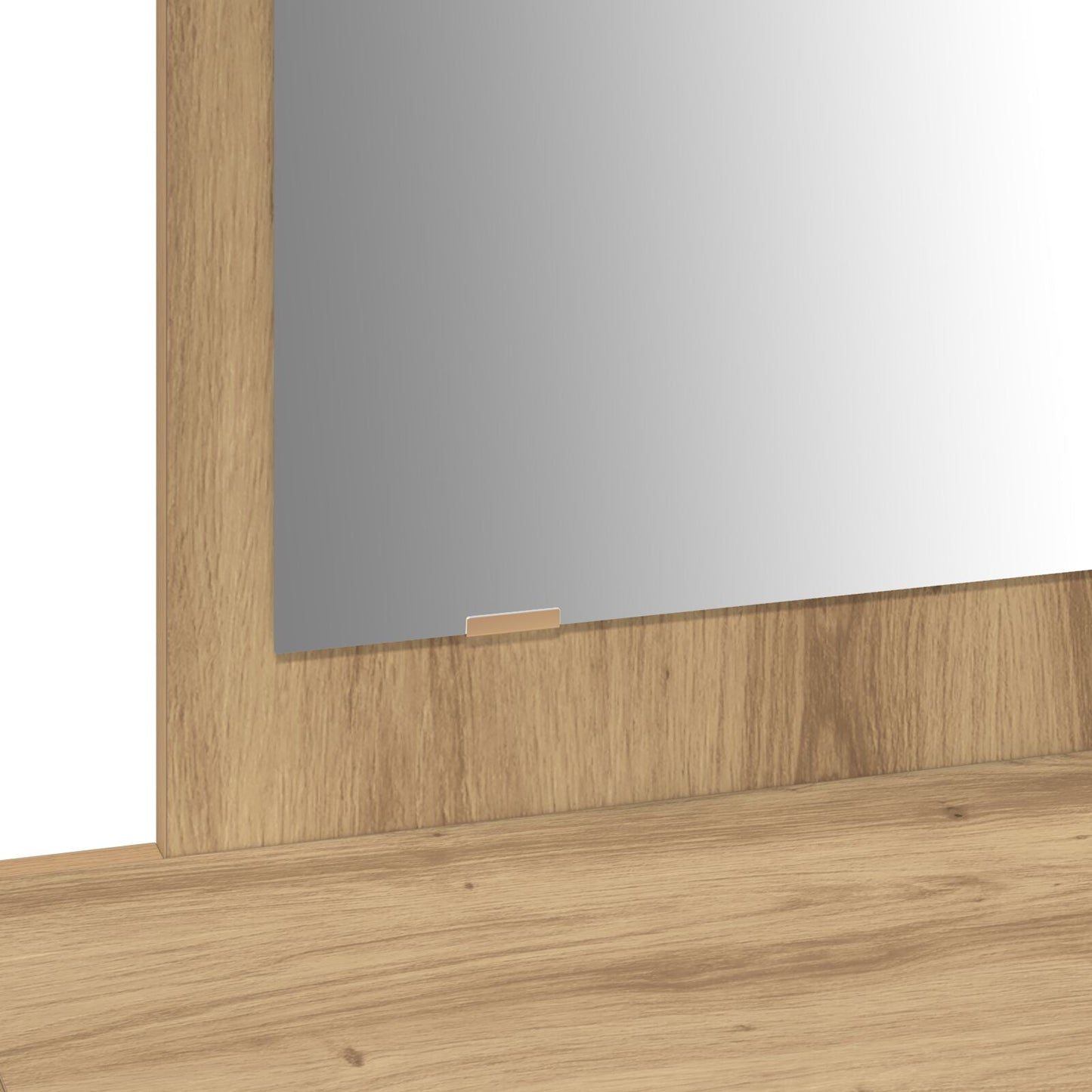 Väggmonterat Sminkbord Ek 100x40x70 cm
