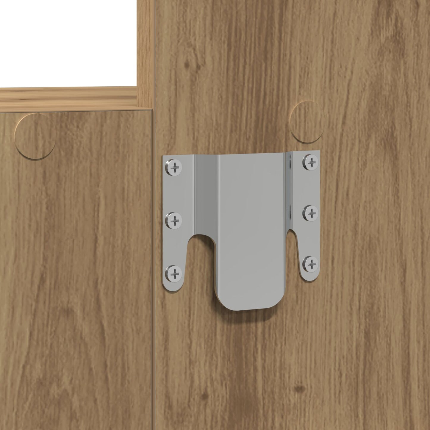 Väggmonterat Sminkbord med LED-lampor - Artisan Ek