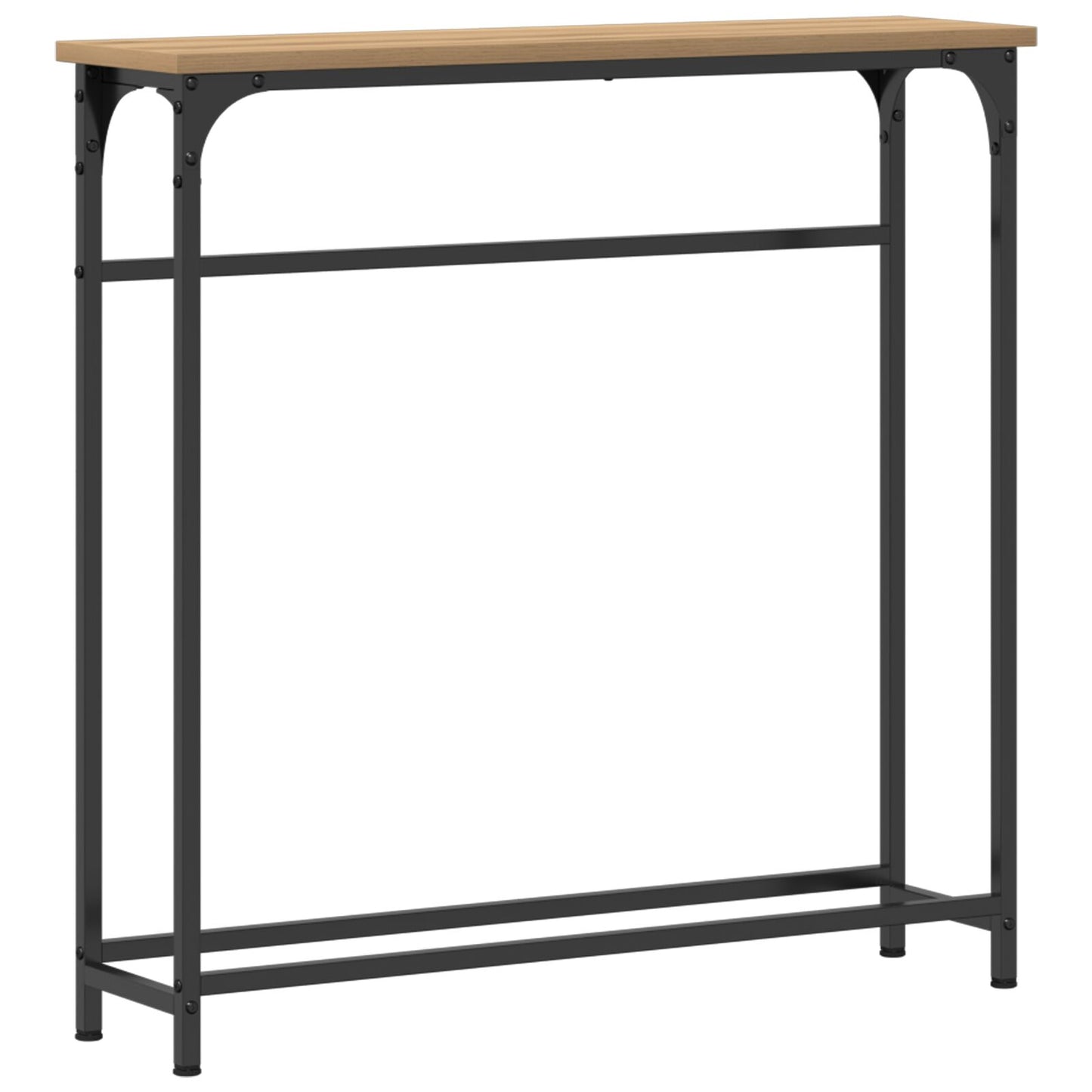 Konsolbord i Artisanek 75x19,5x75 cm, konstruerat trä och stål