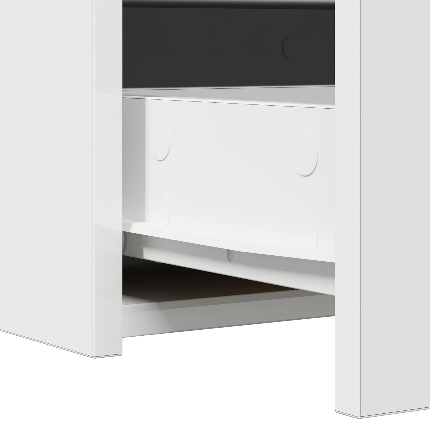 Väggmonterat Sminkbord Vit 60x40x70 cm