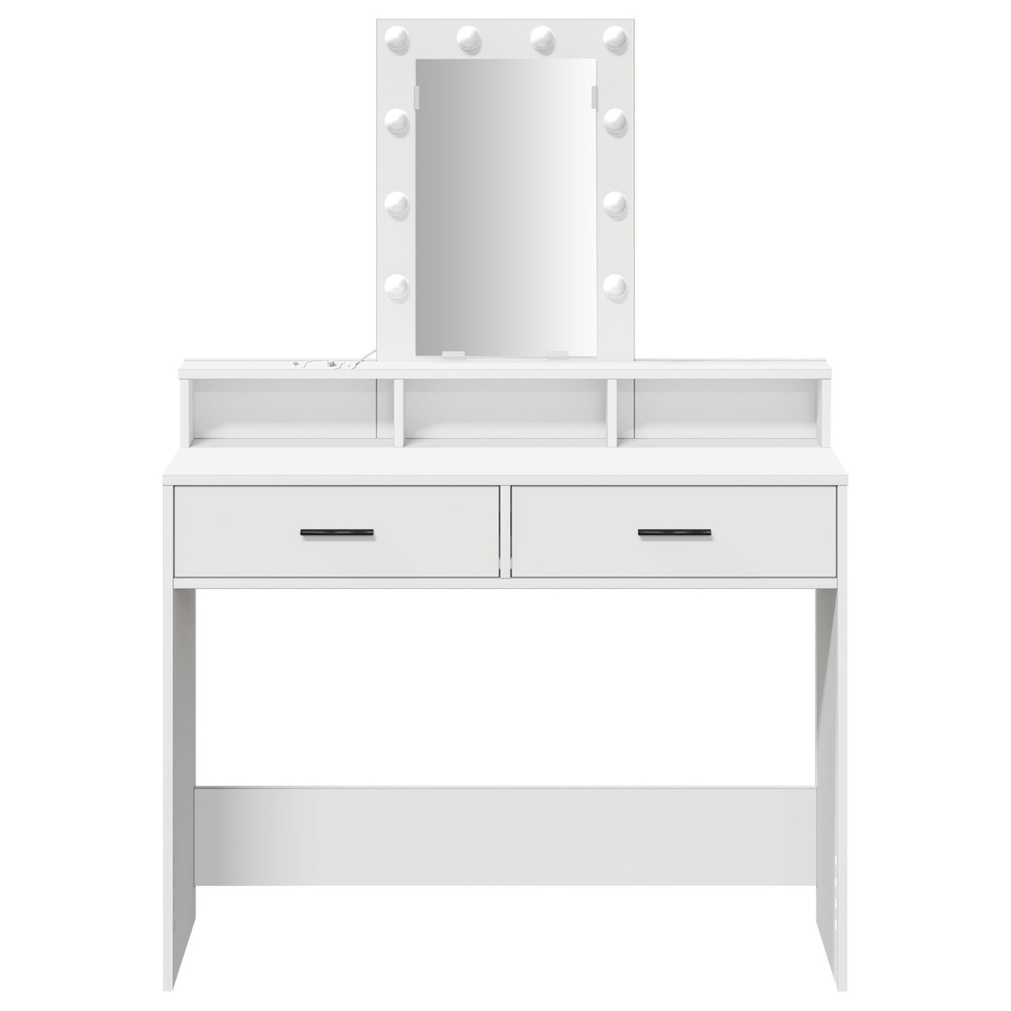 Sminkbord Vitt MDF 100 x 41 x 140 cm Sminkbord Rektangulärt