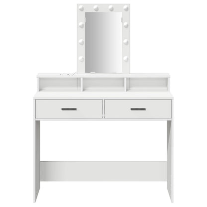 Sminkbord Vitt MDF 100 x 41 x 140 cm Sminkbord Rektangulärt