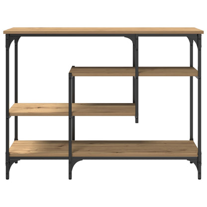 Konsolbord Artisan Ek 100x35x75 cm Konstruerat trä & Stål