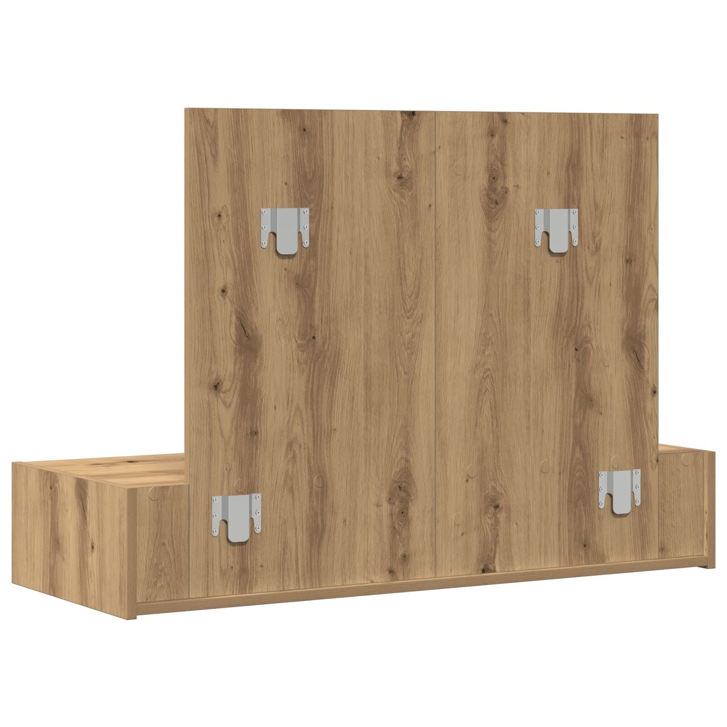 Väggmonterat Sminkbord Ek 100x40x70 cm