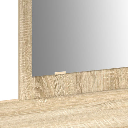 Väggmonterat Sminkbord Sonoma Ek 100x40x70 cm
