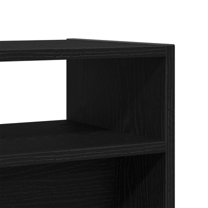 Svart Ek Konsolbord - 78x30x80 cm - Tillverkat av konstruerat trä