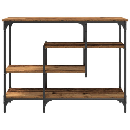 Konsolbord Gammalt Trä 100x35x75 cm Konstruerat Trä och Stål