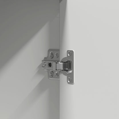 Sminkbord med LED-lampor Vitt 102x33x135 cm