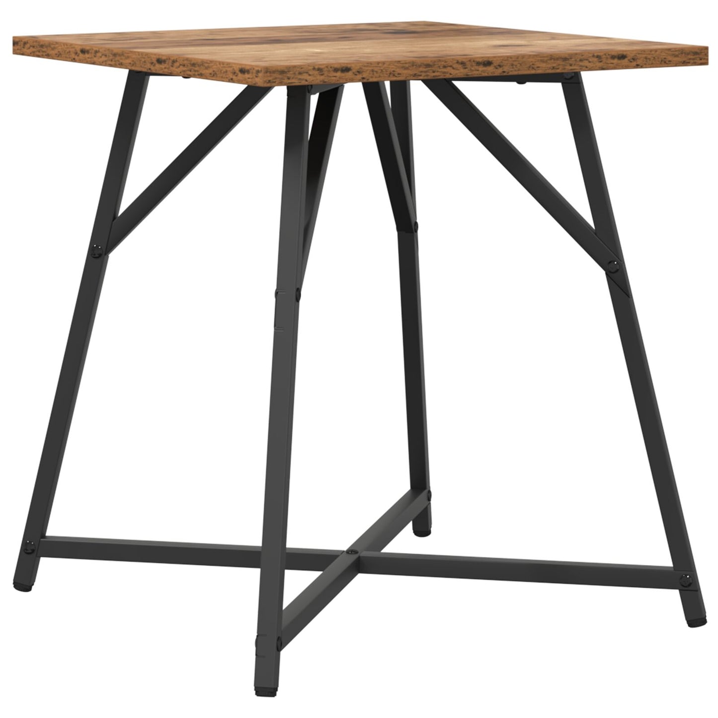 Sidobord 2 st Gamla trä, konstruerat trä och metall