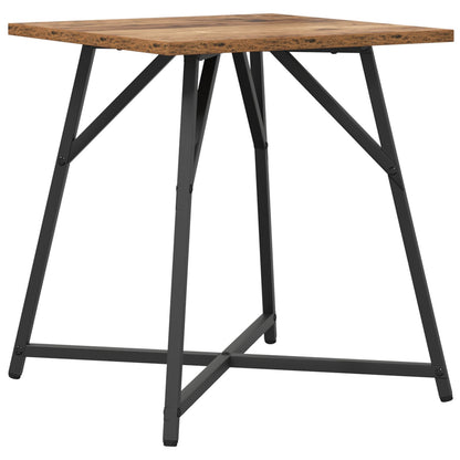 Sidobord 2 st Gamla trä, konstruerat trä och metall