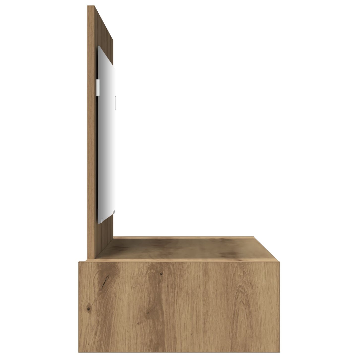 Väggmonterat Sminkbord Ek 100x40x70 cm