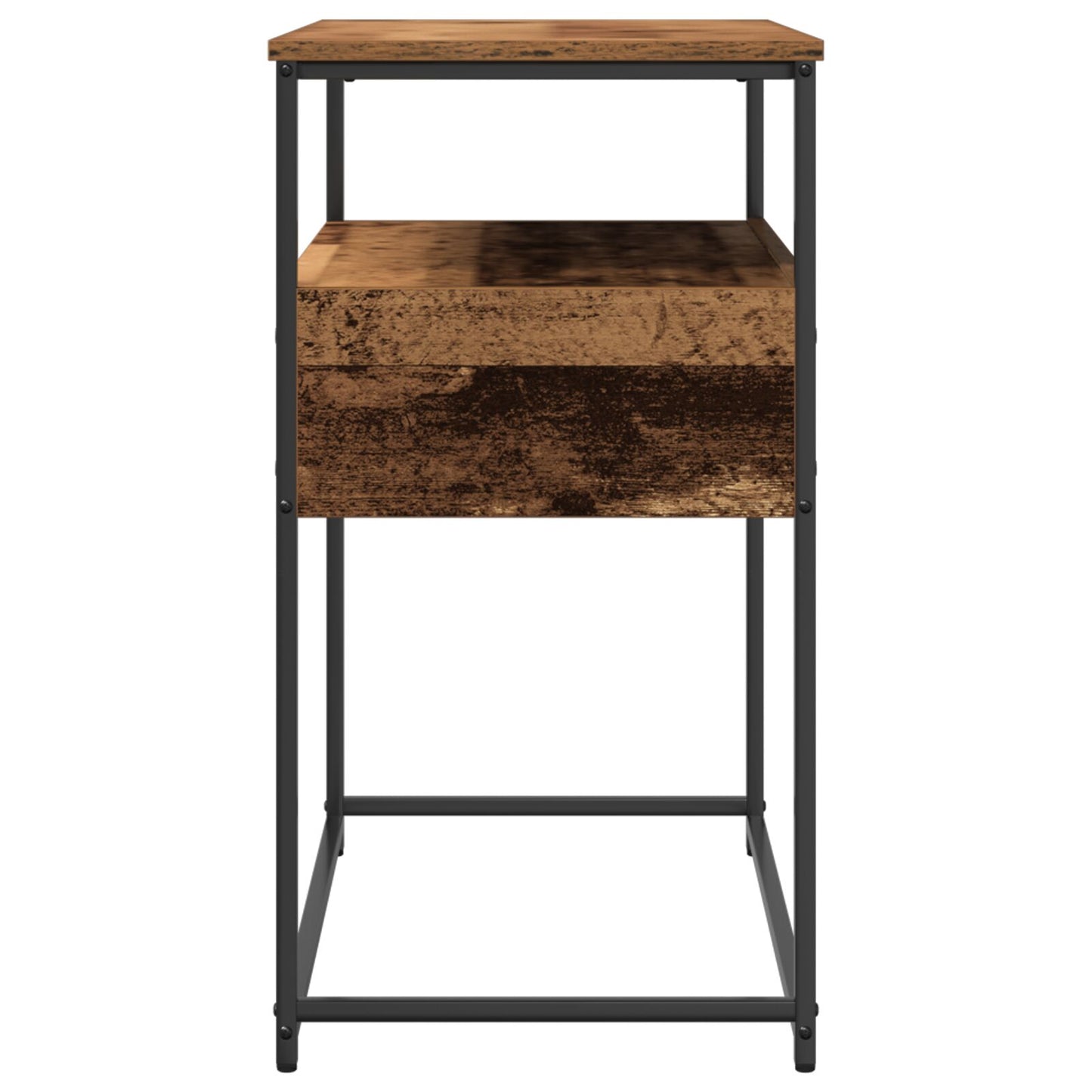 Konsolbord Gammalt Trä 75x40x75 cm Konstruerad Trä och Stål